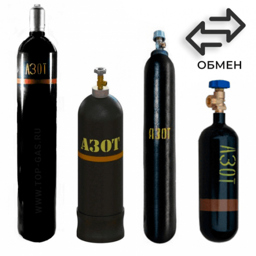 Обмен азотных баллонов в Новохохловской